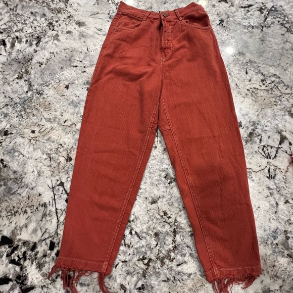 Zara Pants - ZARA ✨ TRF Collection Tencel Rusty Orange Pants